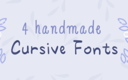 4 Free Handmade Cursive Fonts for Adobe Illustrator