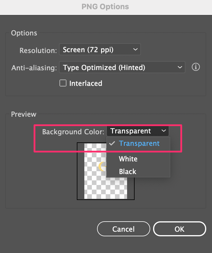 png - How can I make a pattern transparent in Illustrator, when
