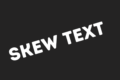 How to Skew Text in Adobe Illustrator